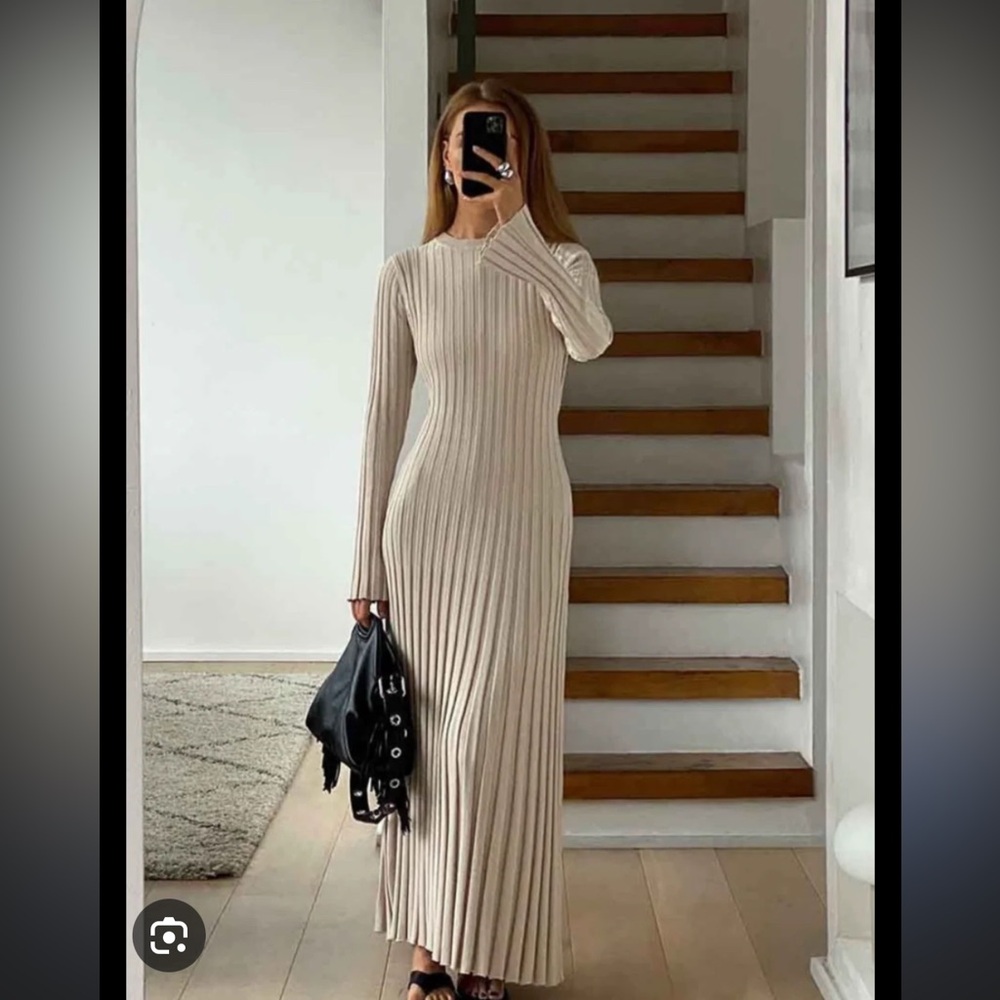 DISSH Ada Long Sleeve Ribbed Dress